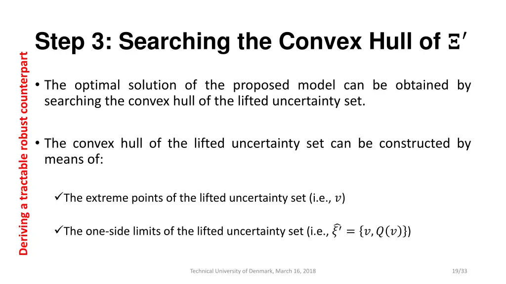 step 3 searching the convex hull of