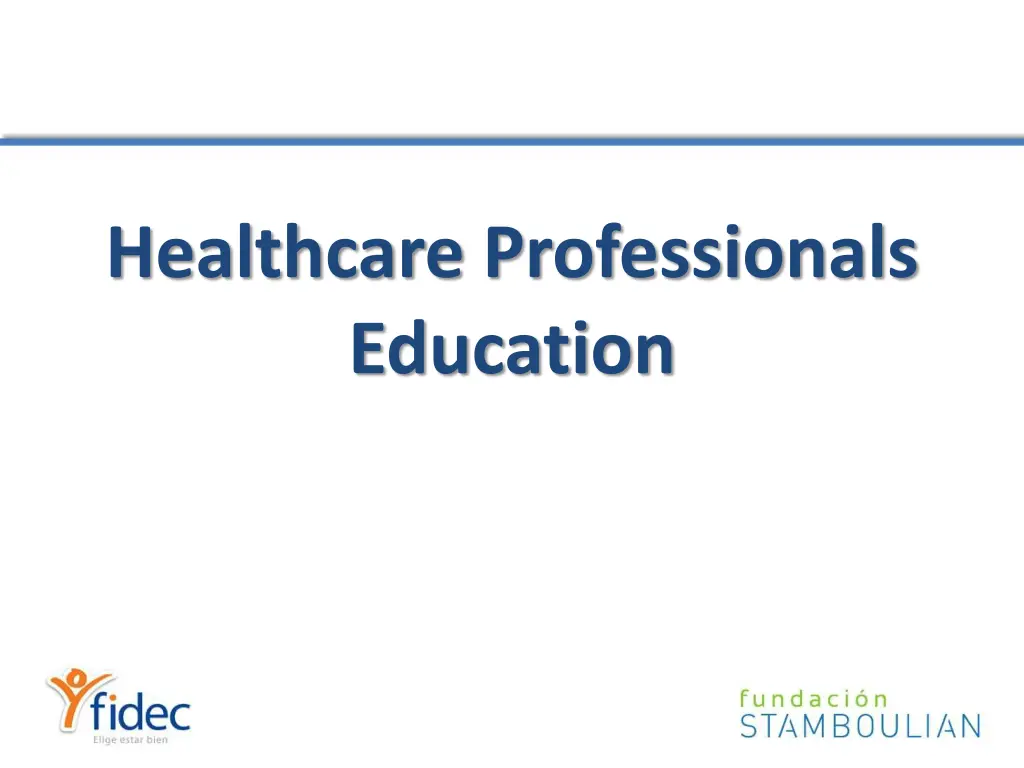 healthcare professionals education