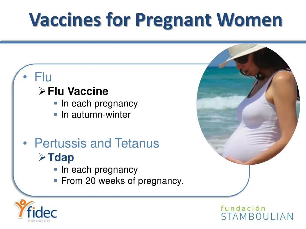 vaccines for pregnant women