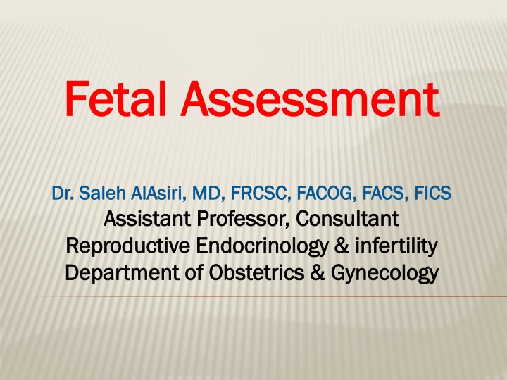 fetal assessment fetal assessment
