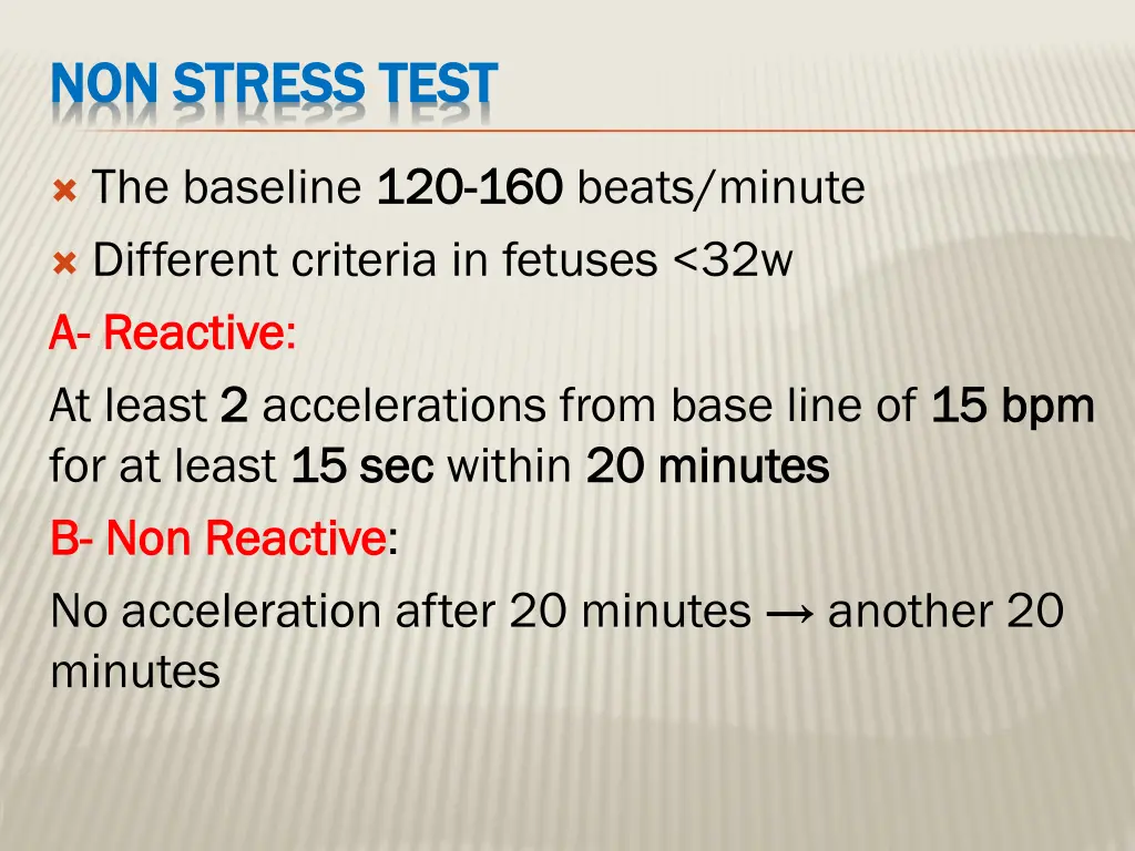 non stress test non stress test
