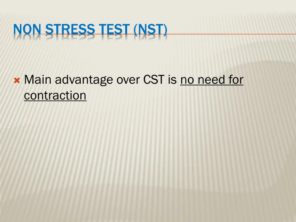 non stress test nst