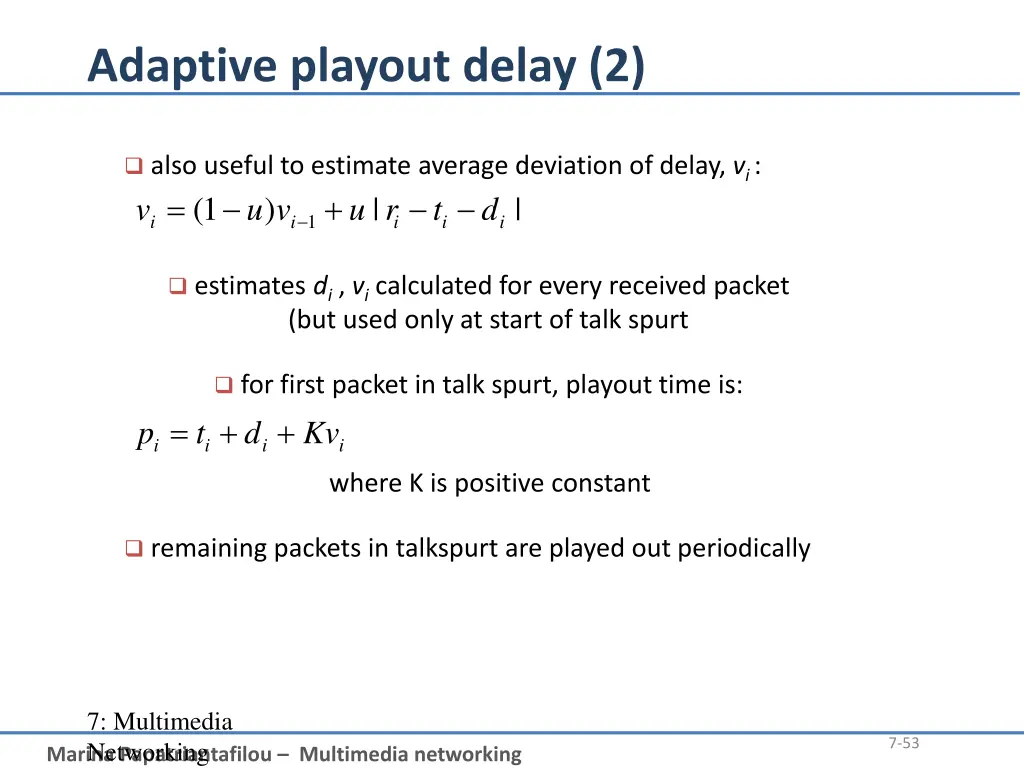 adaptive playout delay 2