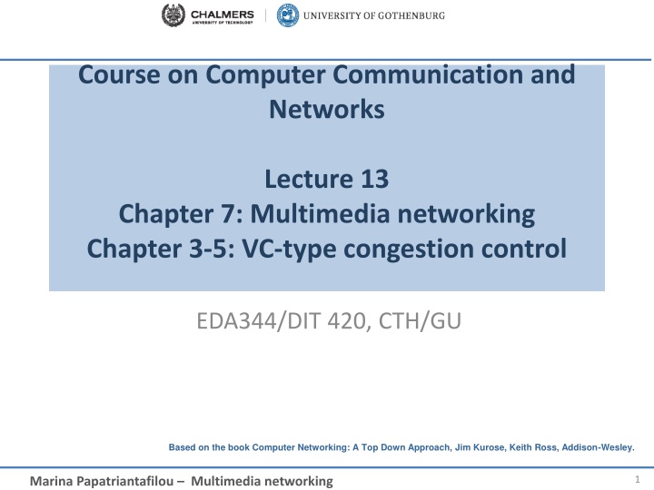 course on computer communication and networks