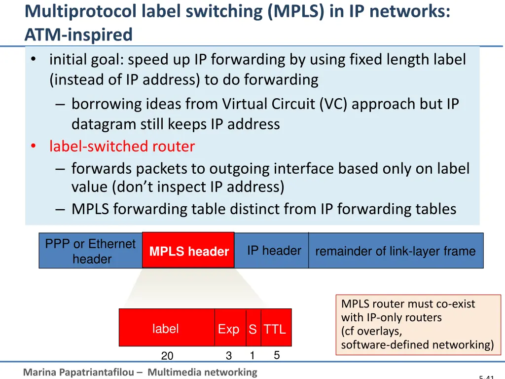 multiprotocol label switching mpls in ip networks