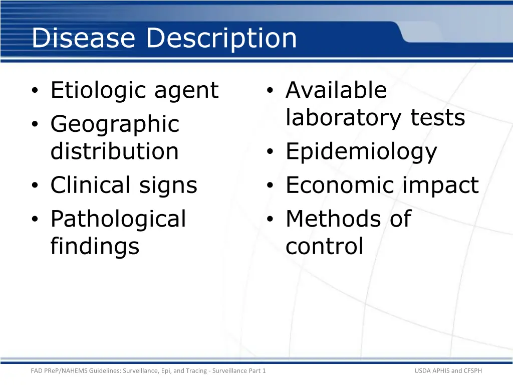 disease description