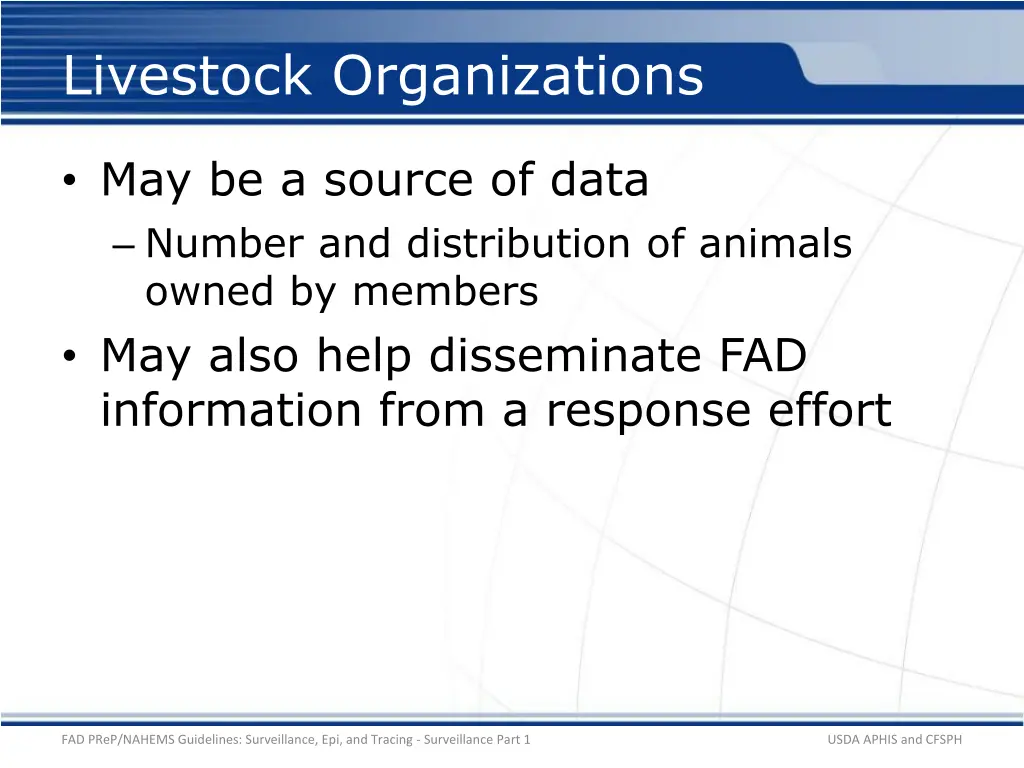 livestock organizations