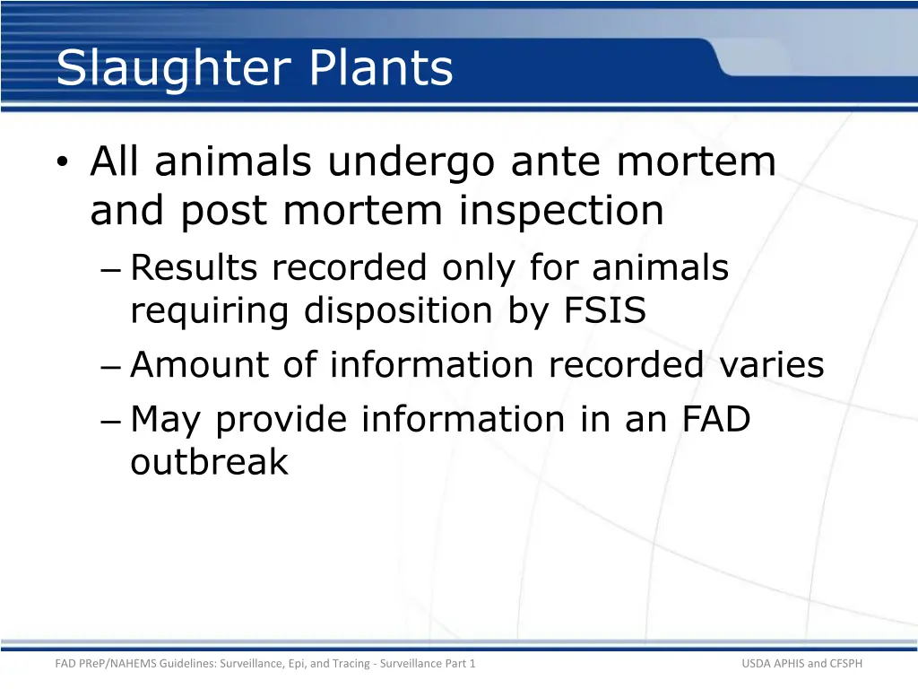 slaughter plants