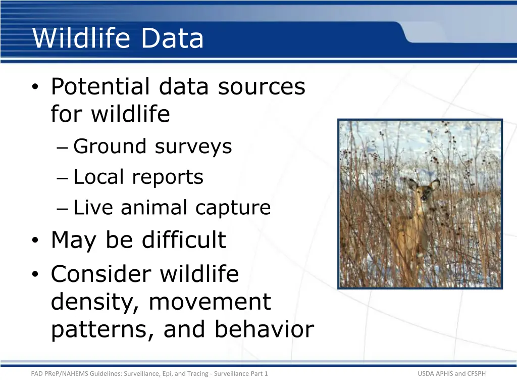 wildlife data