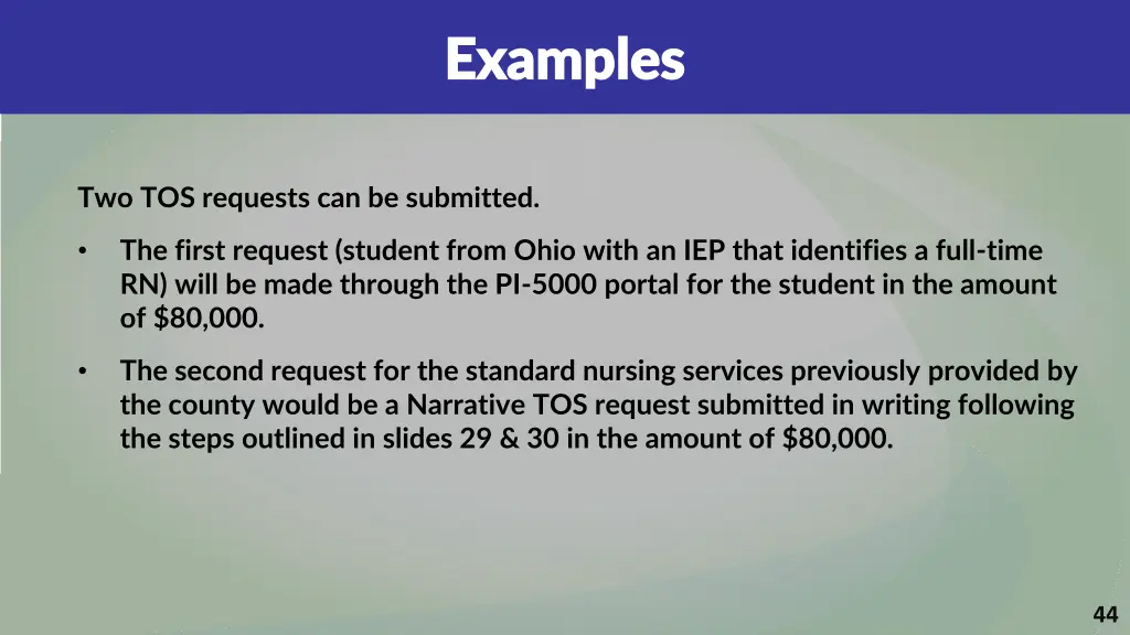 examples examples