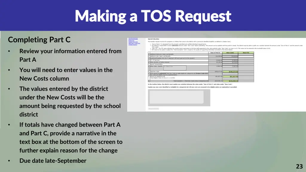 making a tos request making a tos request 1
