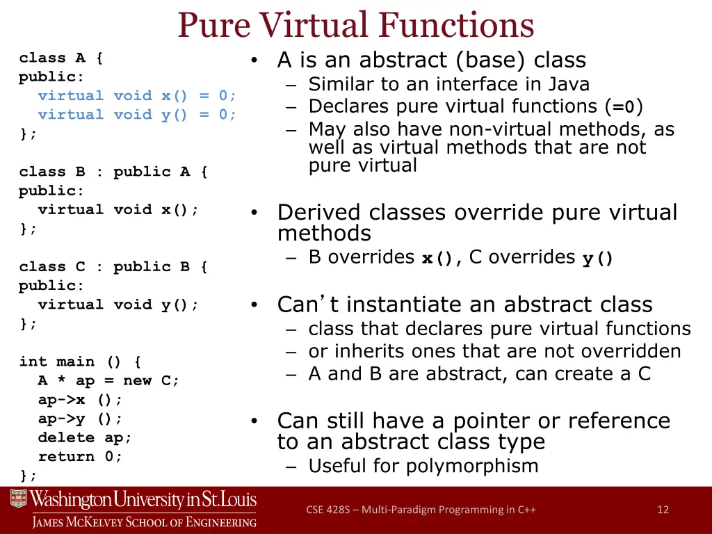 pure virtual functions a is an abstract base