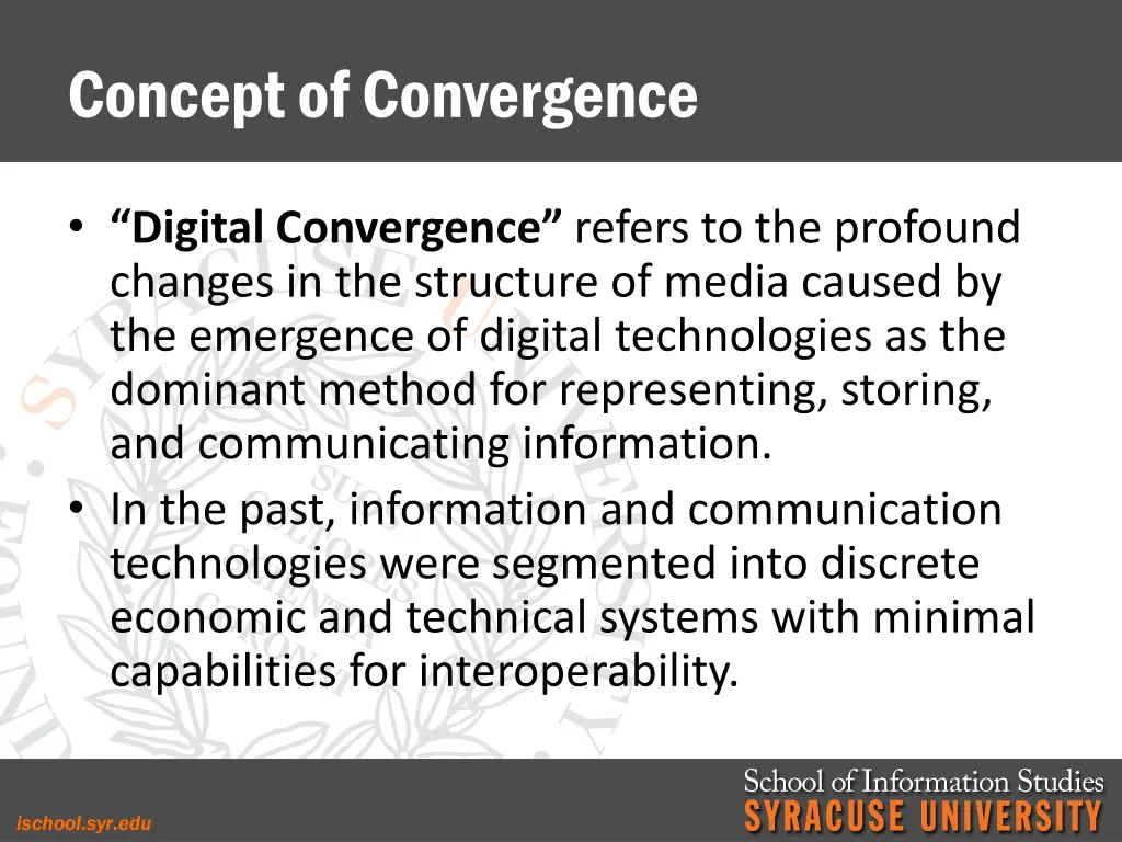 concept of convergence