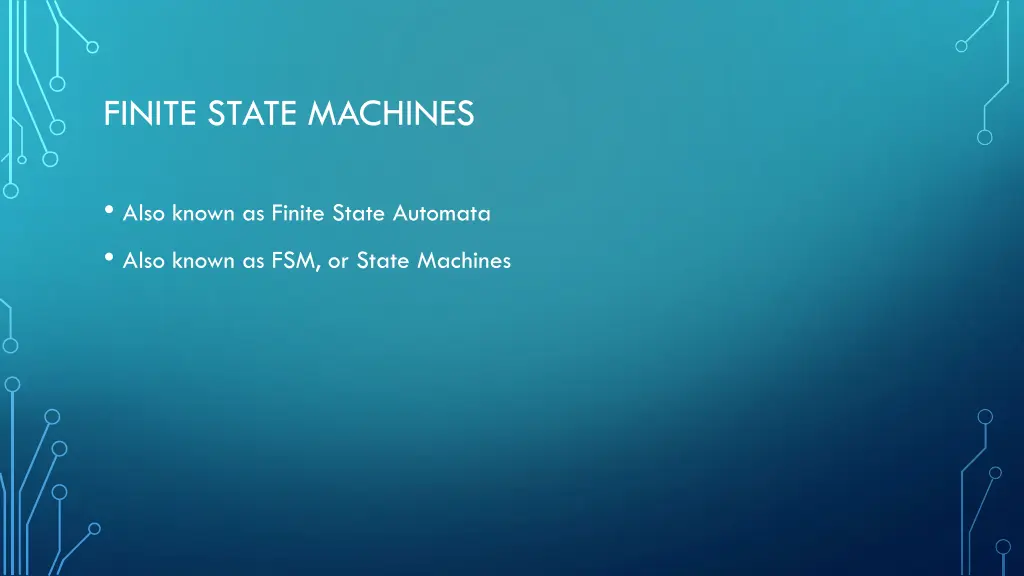 finite state machines