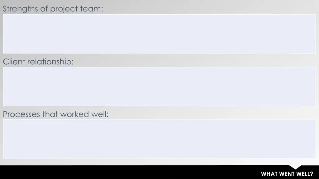 strengths of project team