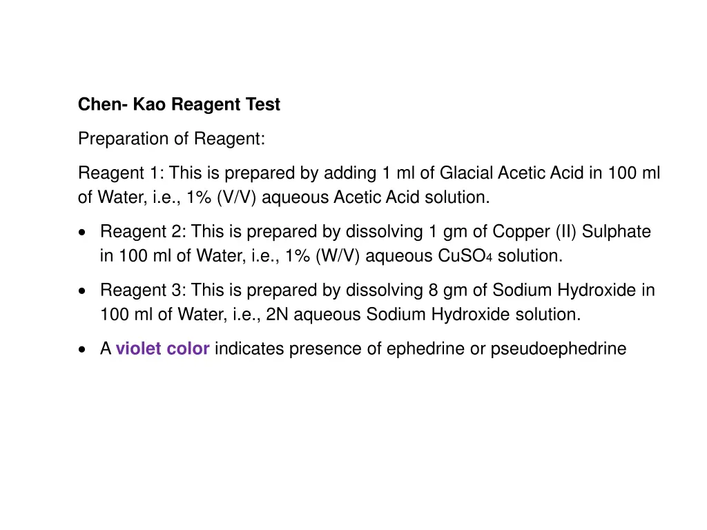 chen kao reagent test