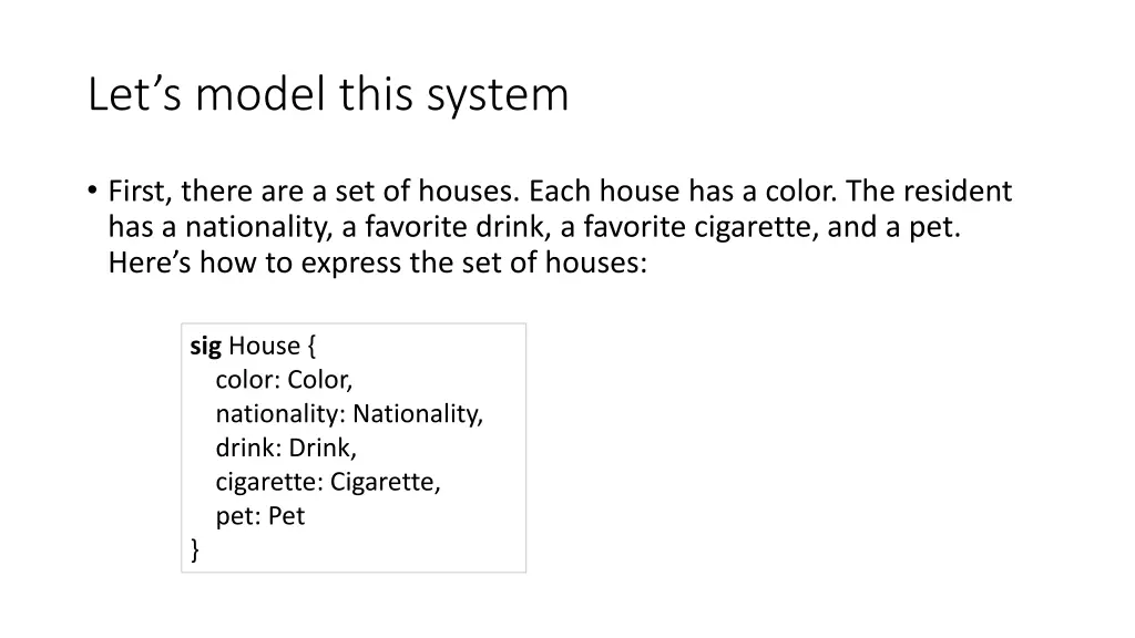 let s model this system