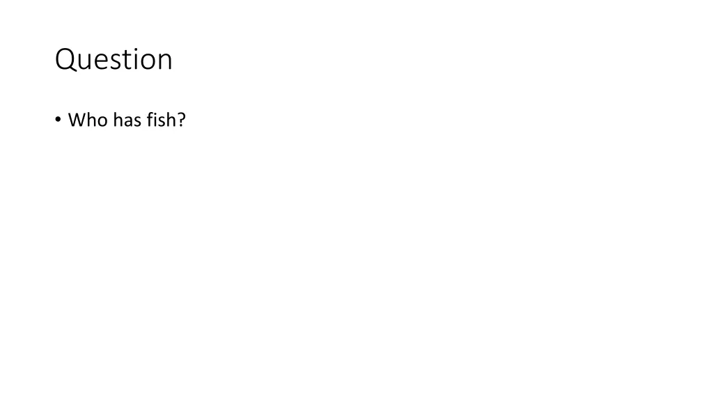 question
