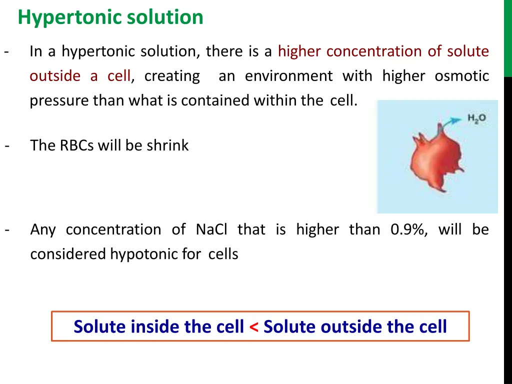 hypertonic solution
