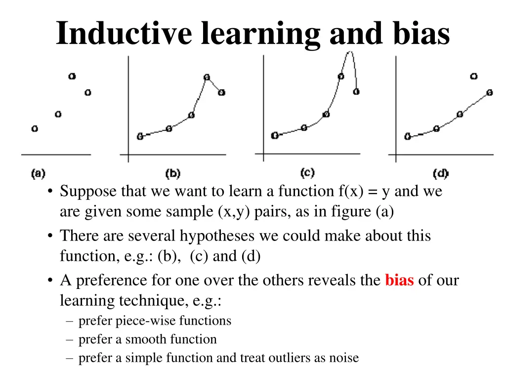 inductive learning and bias