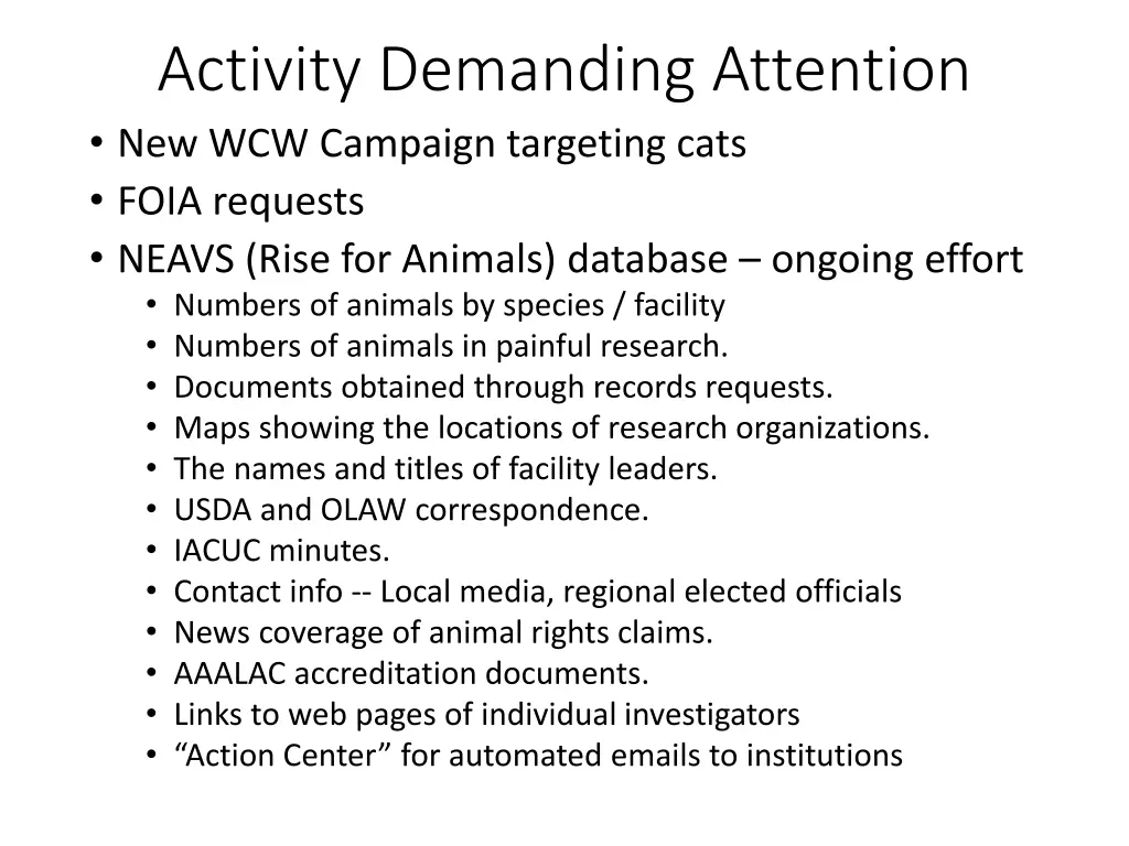 activity demanding attention new wcw campaign