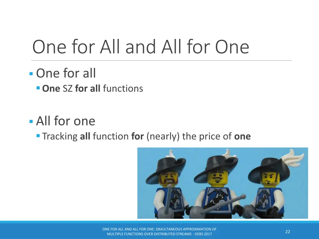one for all and all for one