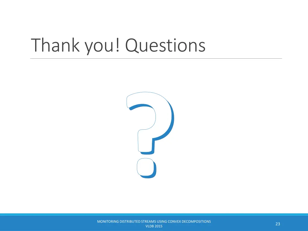thank you questions