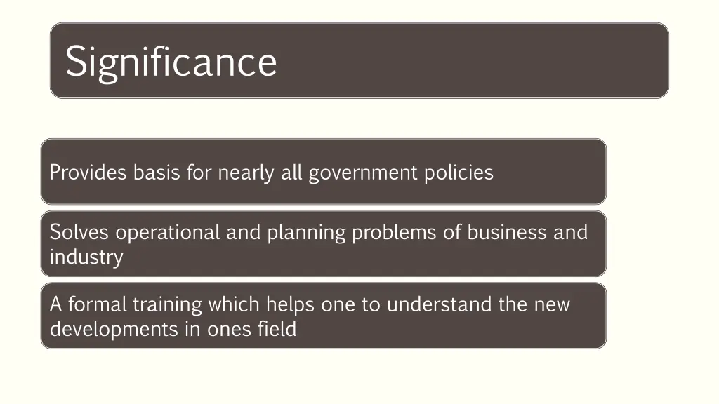 significance