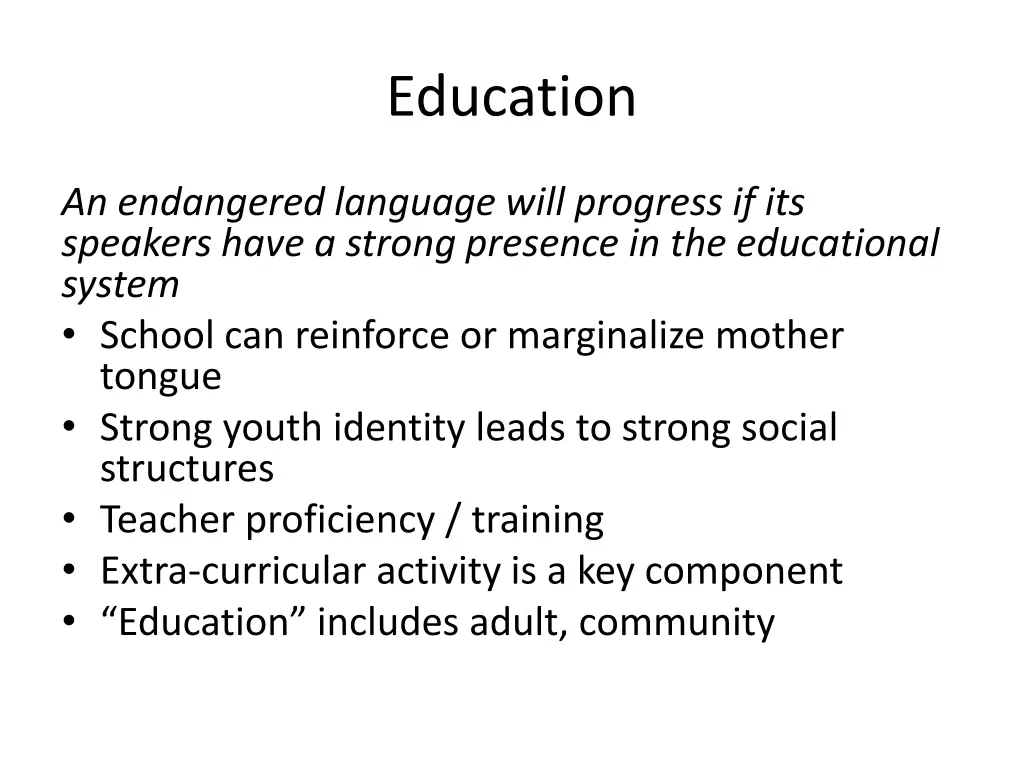 education