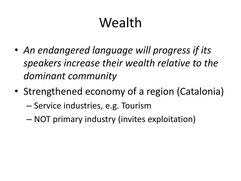 wealth