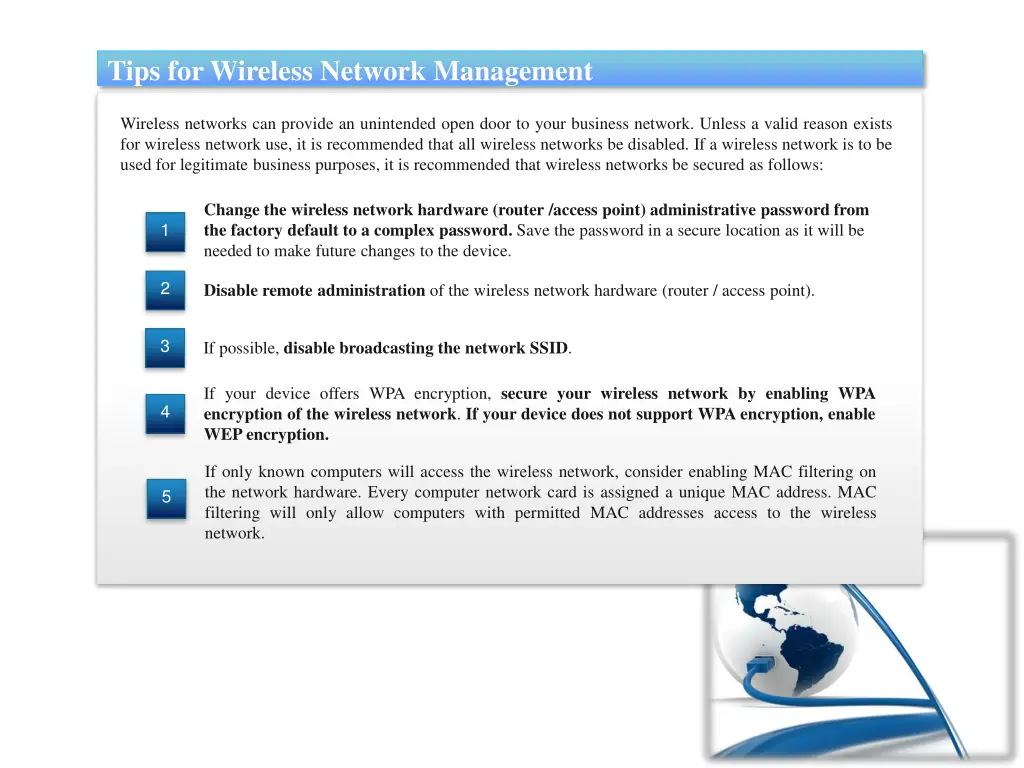 tips for wireless network management 1
