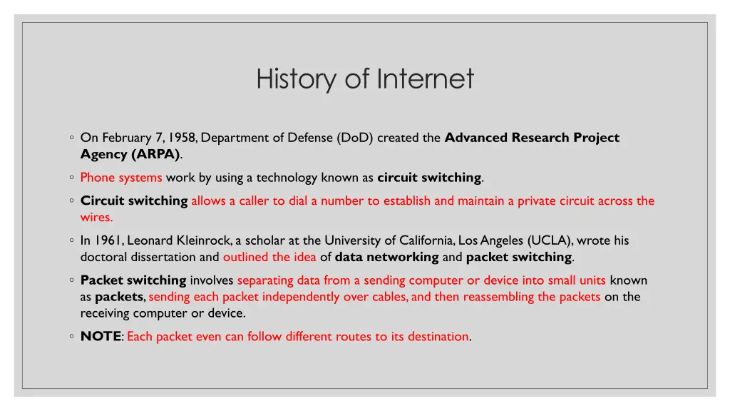 history of internet 1