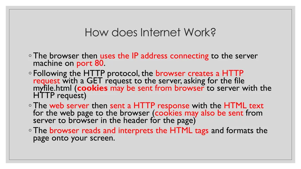 how does internet work 2
