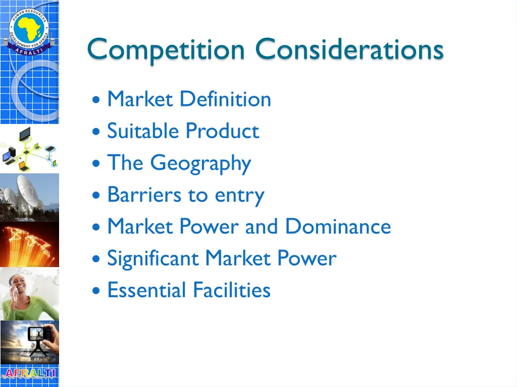 competition considerations