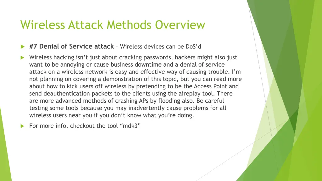 wireless attack methods overview 5