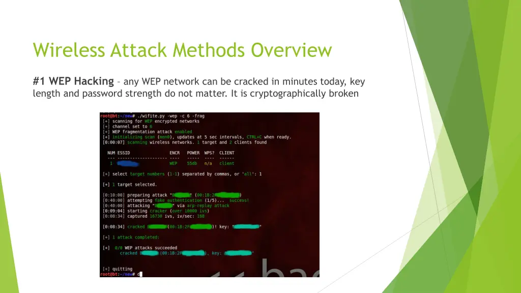 wireless attack methods overview