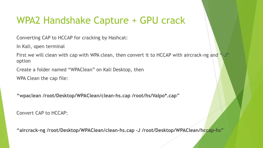wpa2 handshake capture gpu crack 1
