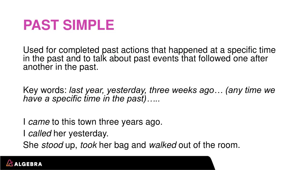 past simple
