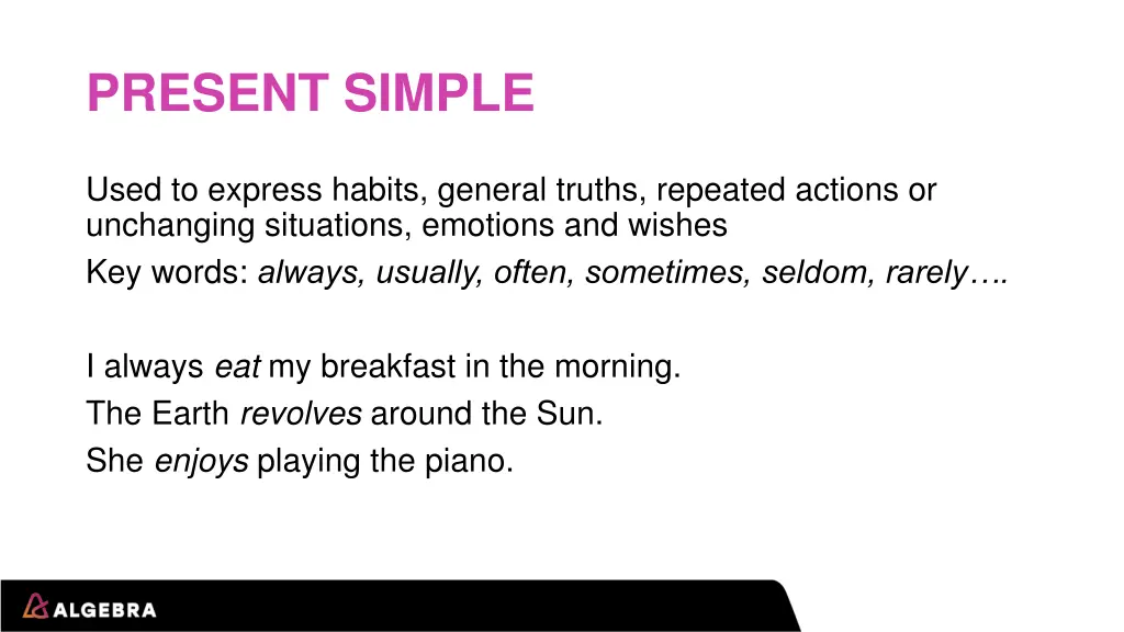 present simple