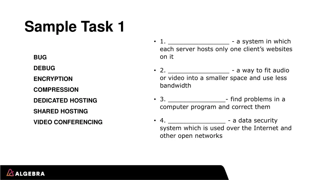 sample task 1