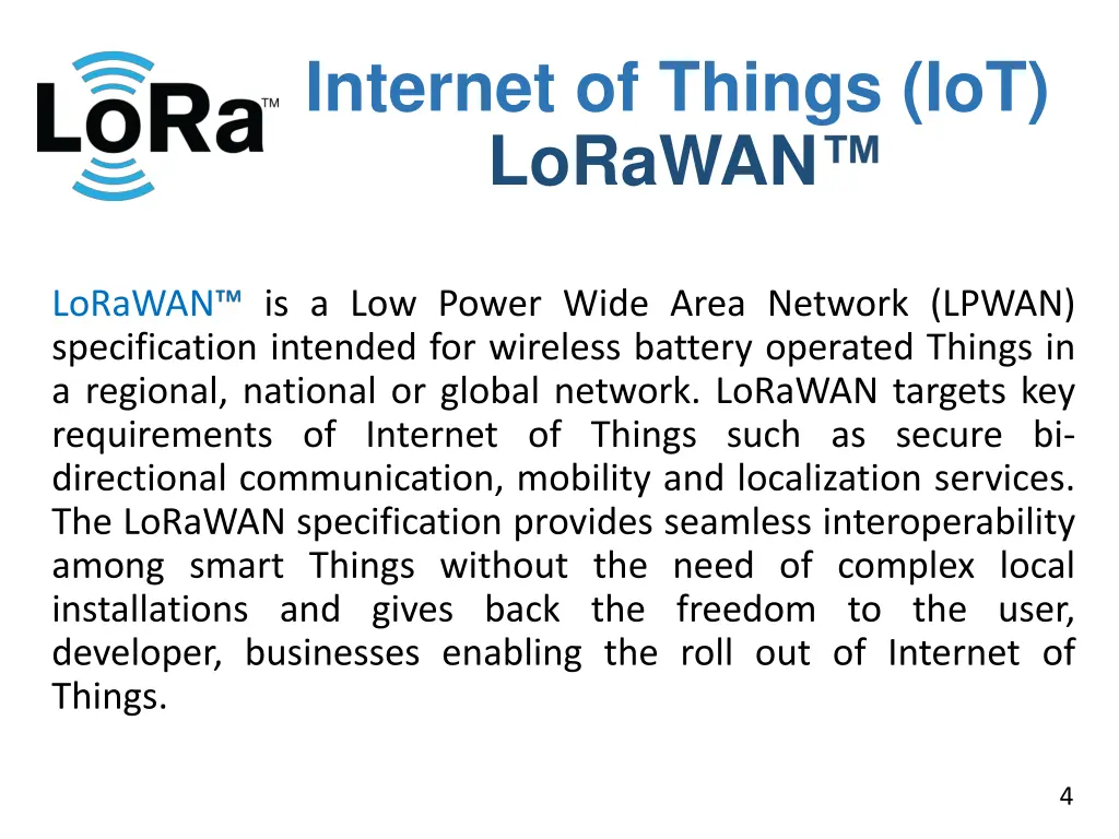internet of things iot lorawan