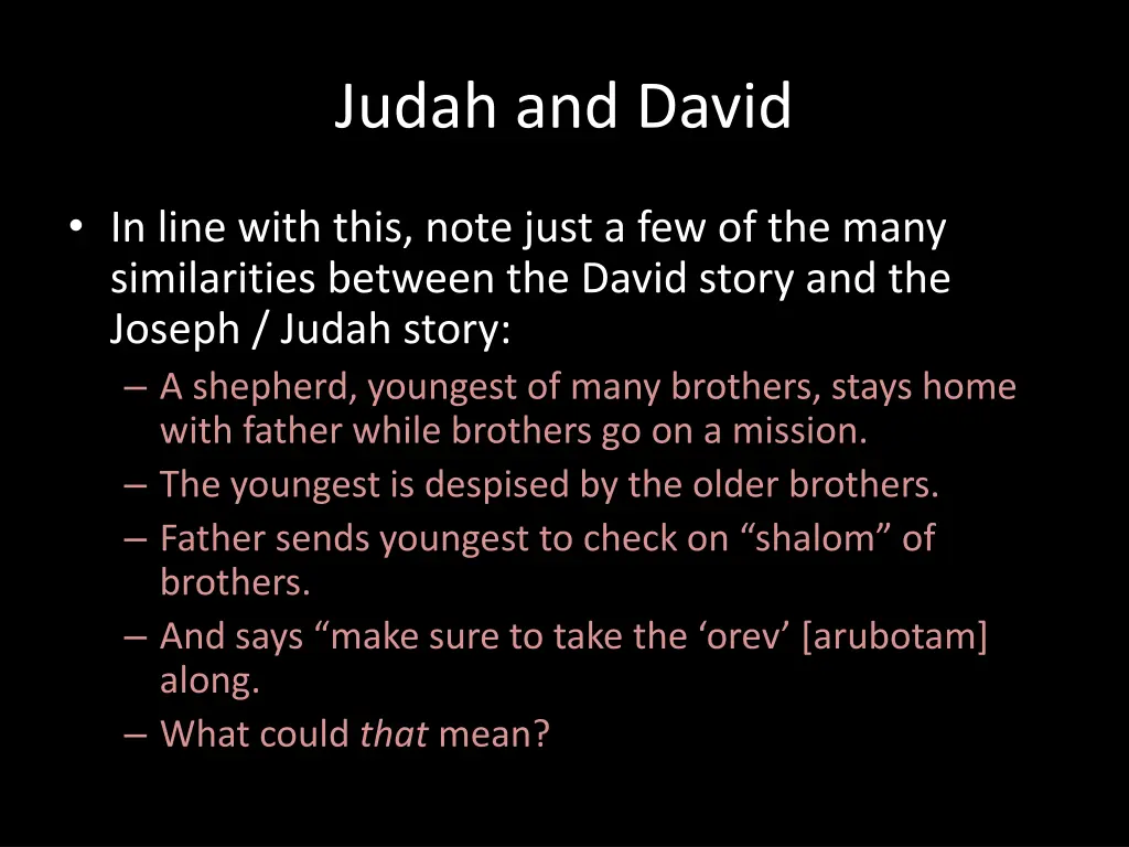 judah and david