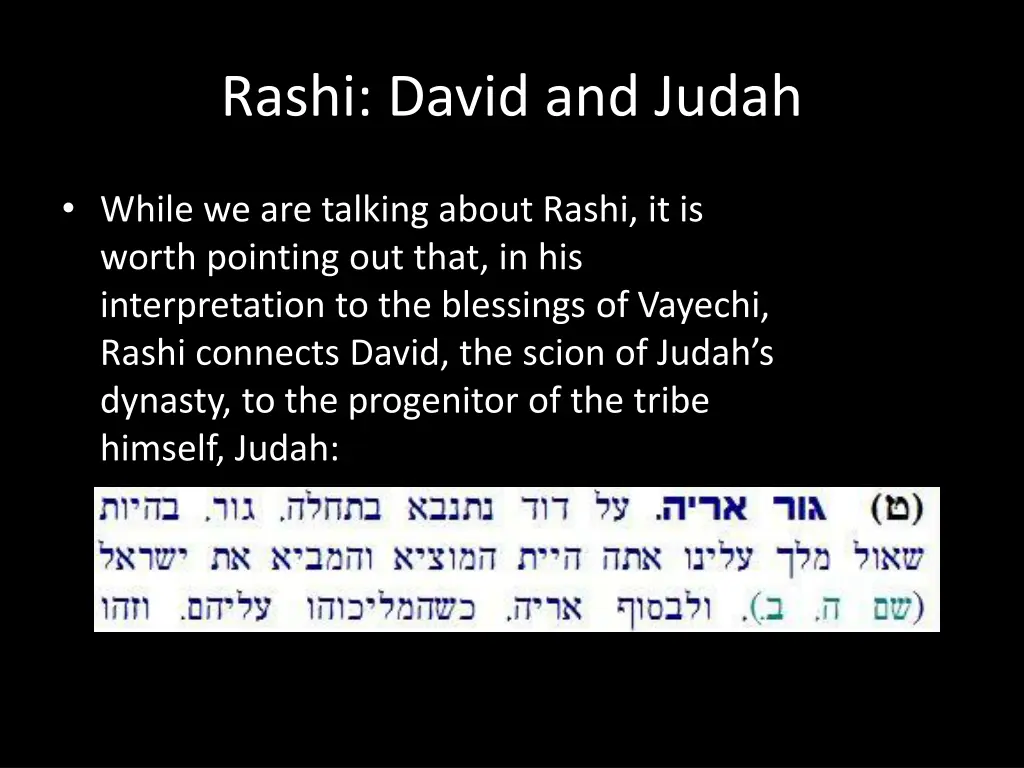 rashi david and judah