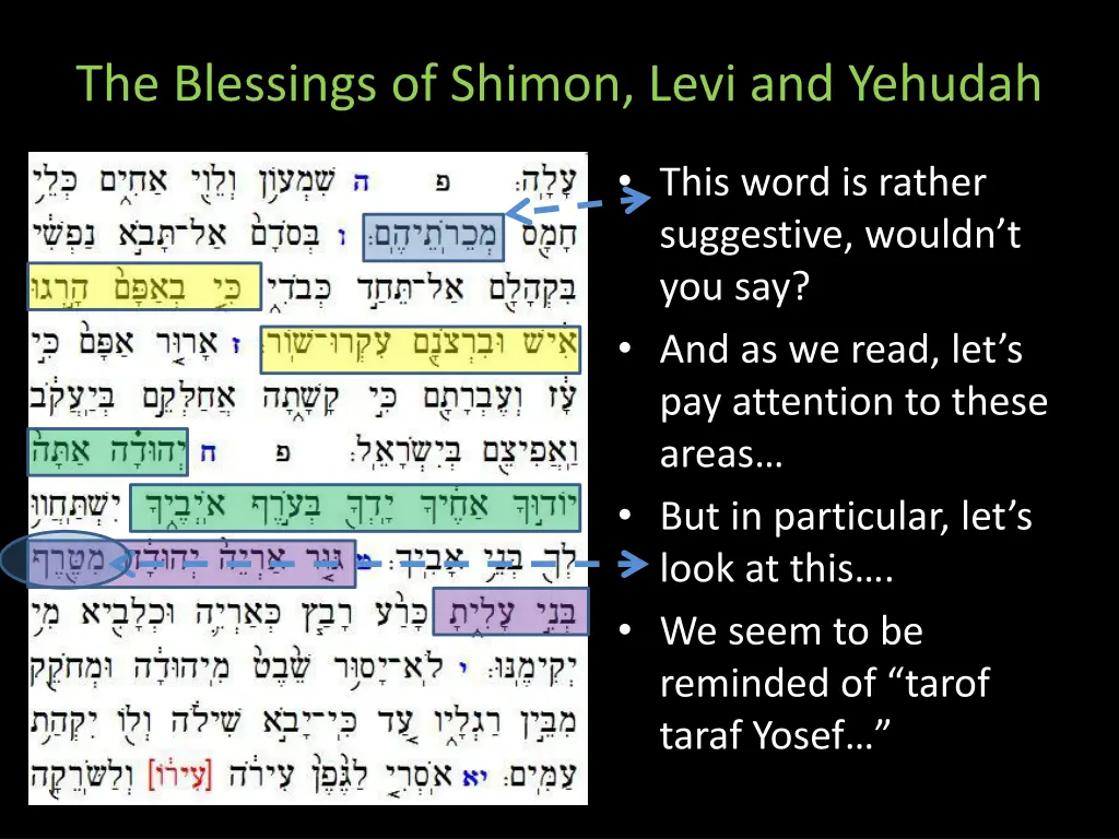 the blessings of shimon levi and yehudah 1