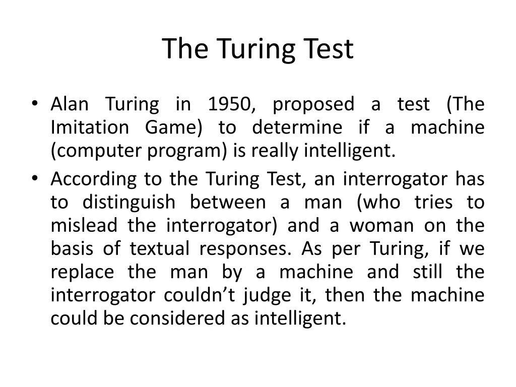 the turing test