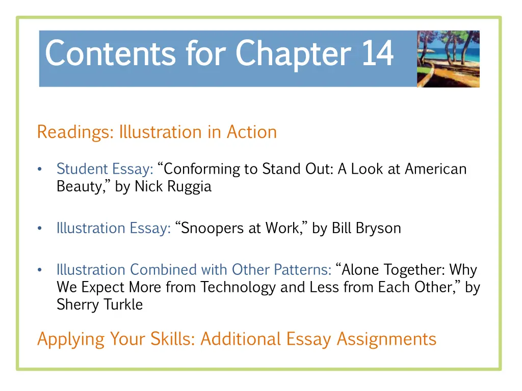 contents for chapter 14 contents for chapter 14