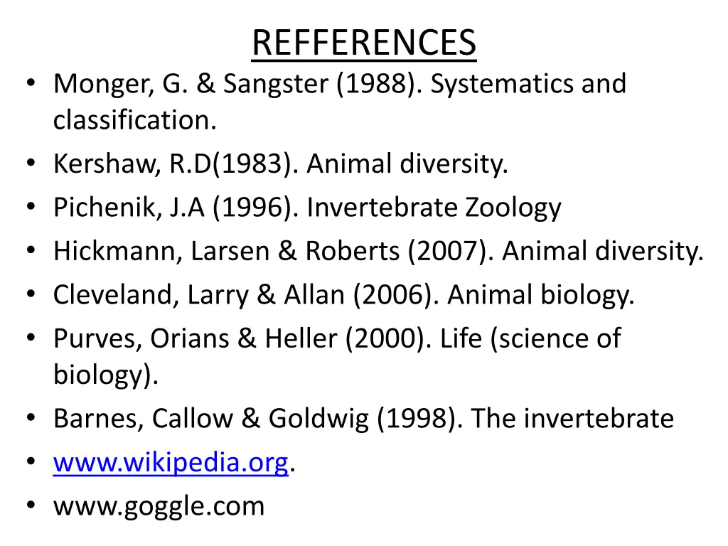 refferences