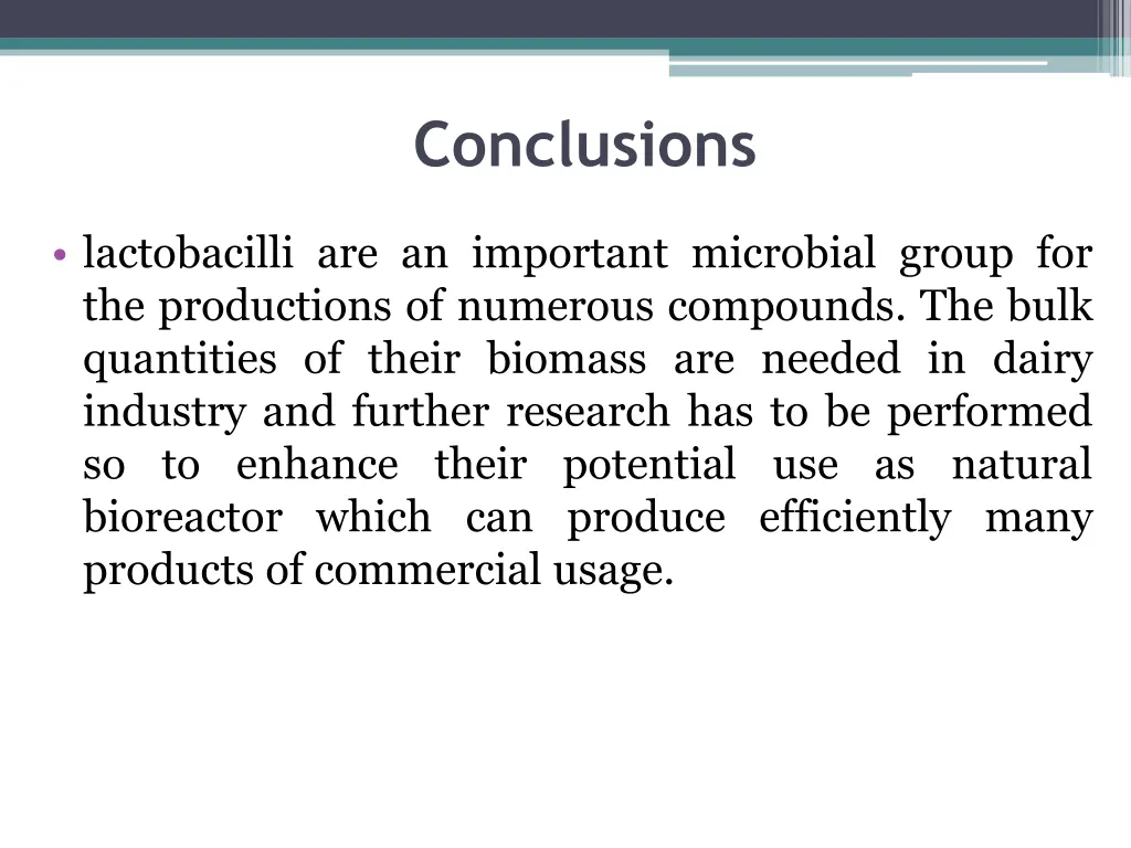 conclusions