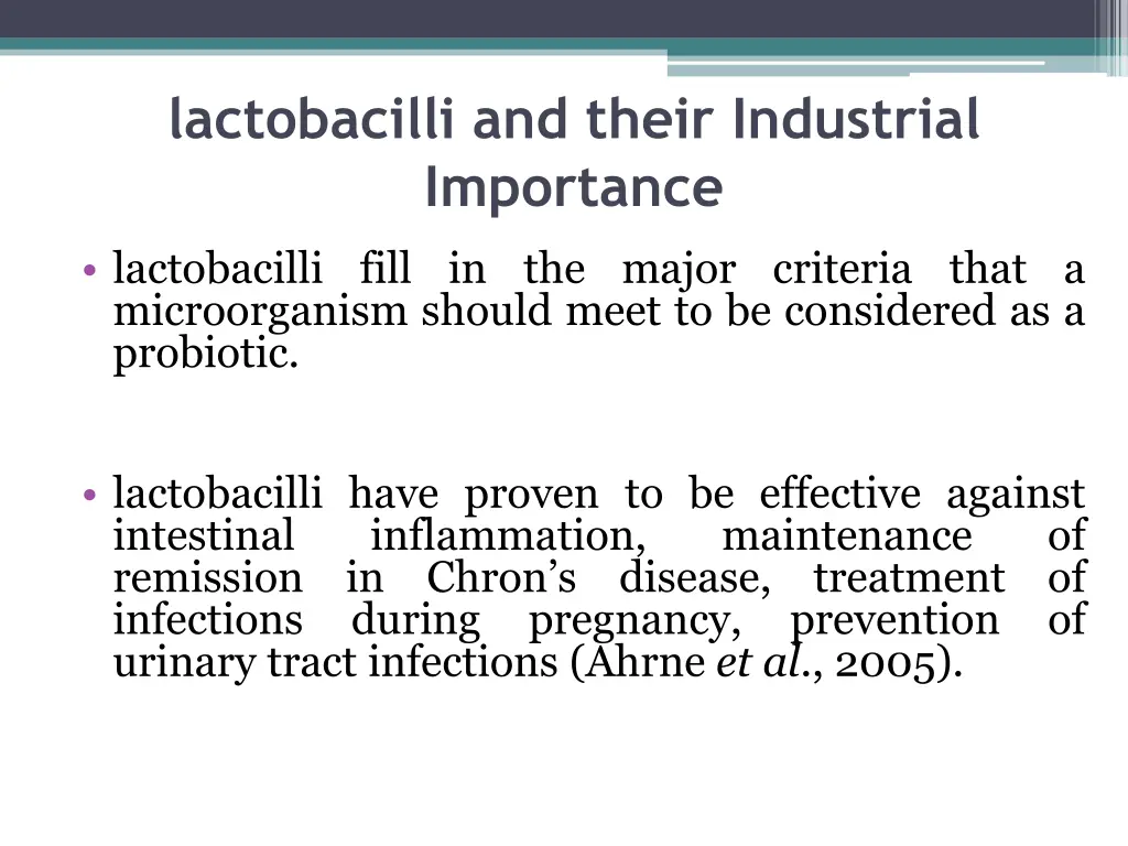 lactobacilli and their industrial importance 2