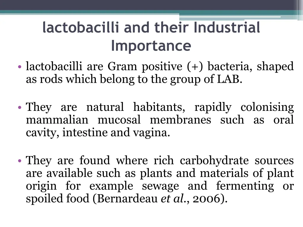 lactobacilli and their industrial importance